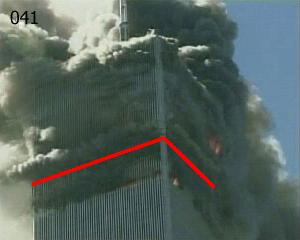 South tower collapsing