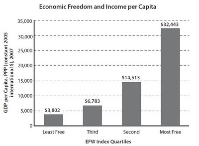 Economic freedom and income per capita