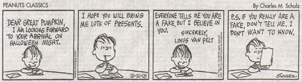 Peanuts Classic Linus and the Great pumkin