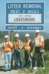 Adopt-a-highway sign